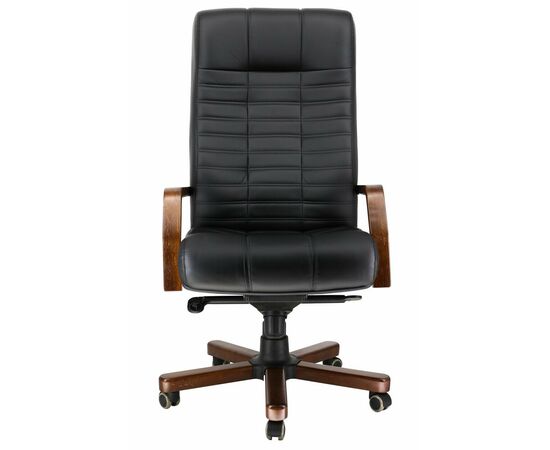 Кресло Everprof Atlant Wood M Кожа Черный | Интернет магазин мебели и декора LifeDekor