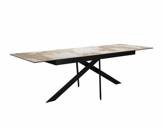 Стол DikLine EKX180, Керамика Venetian Brown Light глянец (К4), опоры черные (2 уп.), изображение 11 | Интернет магазин мебели и декора LifeDekor