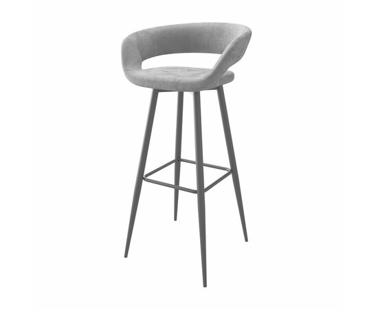 Стул барный Барни Р 900, Черный/GREY LUX b22 | Интернет магазин мебели и декора LifeDekor