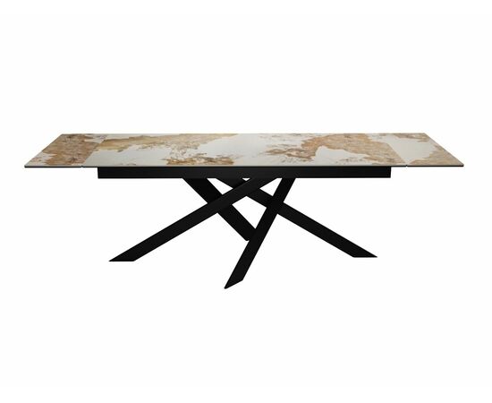 Стол DikLine EKX180, Керамика Venetian Brown Light глянец (К4), опоры черные (2 уп.), изображение 9 | Интернет магазин мебели и декора LifeDekor