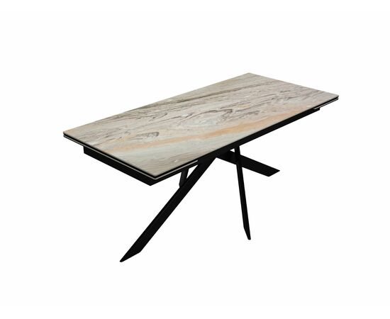 Стол DikLine EKX180, Керамика Venetian Brown Light глянец (К4), опоры черные (2 уп.), изображение 6 | Интернет магазин мебели и декора LifeDekor