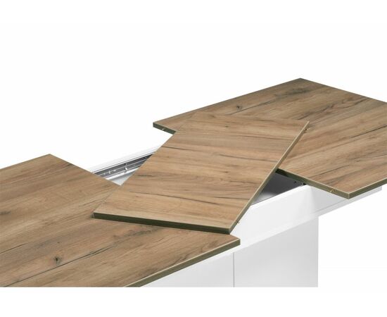 Стол деревянный Carla белый / крафт золотой, изображение 6 | Интернет магазин мебели и декора LifeDekor