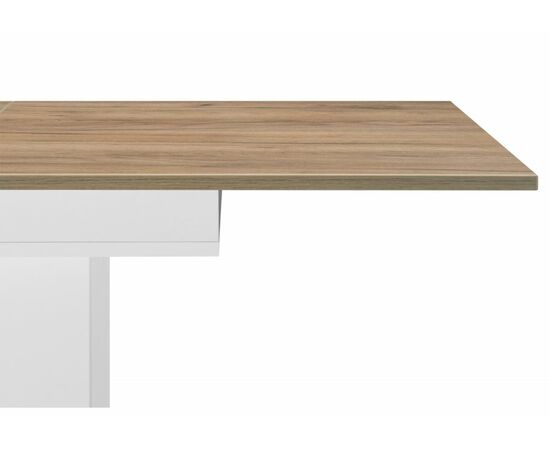 Стол деревянный Carla белый / крафт золотой, изображение 7 | Интернет магазин мебели и декора LifeDekor