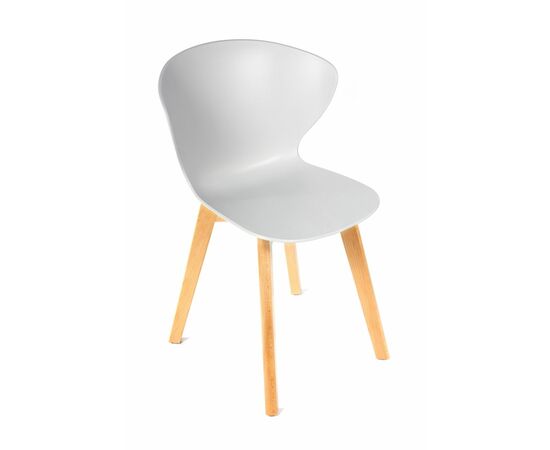 Стул Gracia белый с деревянными ножками | Интернет магазин мебели и декора LifeDekor