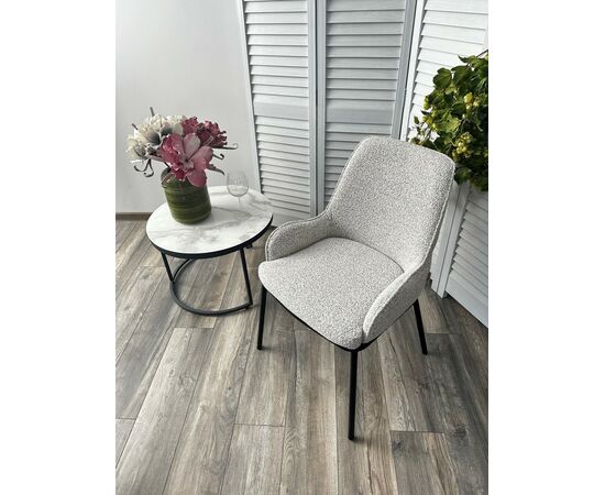 Стул BRIO UF995-02, букле / черный каркас  / Товарный знак DISAUR, изображение 2 | Интернет магазин мебели и декора LifeDekor