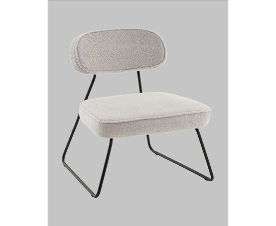 Кресло Kate new ткань букле светло-серый, изображение 2 | Интернет магазин мебели и декора LifeDekor