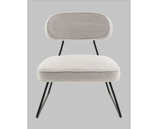 Кресло Kate new ткань букле светло-серый, изображение 3 | Интернет магазин мебели и декора LifeDekor