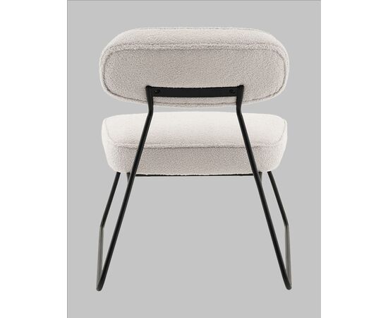 Кресло Kate new ткань букле светло-серый, изображение 5 | Интернет магазин мебели и декора LifeDekor