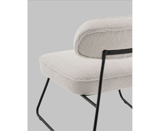 Кресло Kate new ткань букле светло-серый, изображение 7 | Интернет магазин мебели и декора LifeDekor