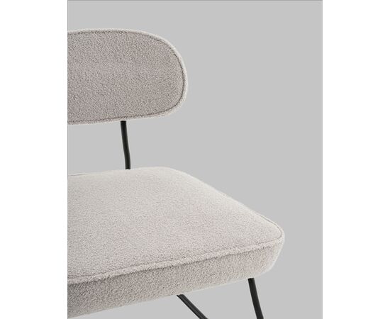 Кресло Kate new ткань букле светло-серый, изображение 8 | Интернет магазин мебели и декора LifeDekor