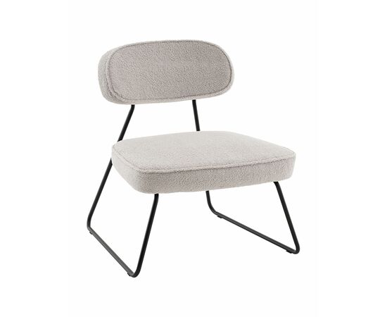 Кресло Kate new ткань букле светло-серый | Интернет магазин мебели и декора LifeDekor