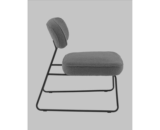 Кресло Kate new ткань букле темно-серый, изображение 4 | Интернет магазин мебели и декора LifeDekor