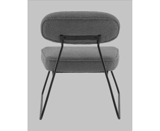 Кресло Kate new ткань букле темно-серый, изображение 5 | Интернет магазин мебели и декора LifeDekor
