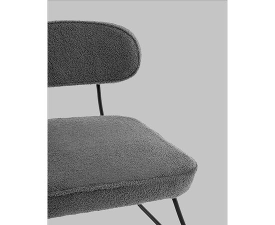 Кресло Kate new ткань букле темно-серый, изображение 7 | Интернет магазин мебели и декора LifeDekor