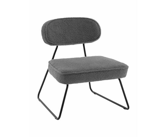 Кресло Kate new ткань букле темно-серый | Интернет магазин мебели и декора LifeDekor