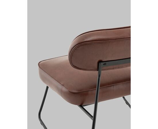 Кресло Kate new ткань экокожа бордово-коричневый, изображение 7 | Интернет магазин мебели и декора LifeDekor