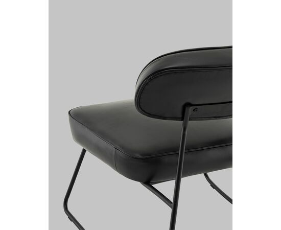 Кресло Kate new ткань экокожа чёрный, изображение 7 | Интернет магазин мебели и декора LifeDekor