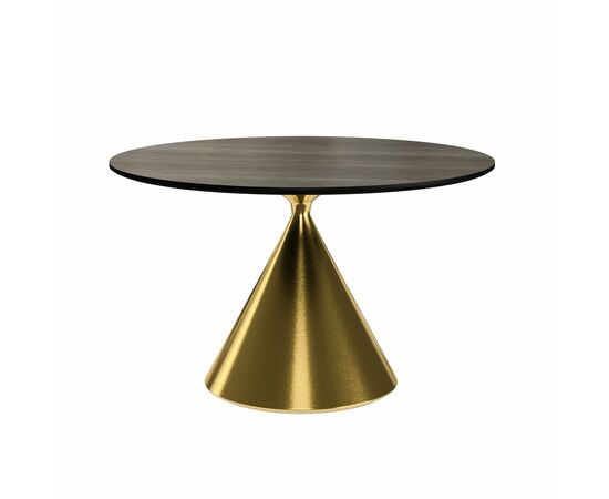 Стол круглый AXIS 140, шпон / опора золото | Интернет магазин мебели и декора LifeDekor