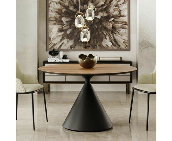 Стол круглый AXIS 140, шпон, изображение 3 | Интернет магазин мебели и декора LifeDekor