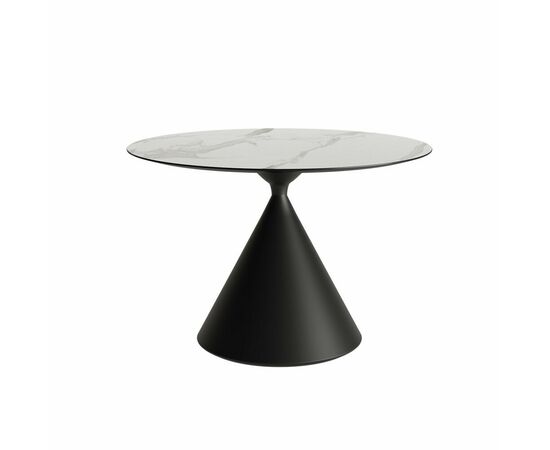 Стол круглый AXIS 120, керамика матовая, белая | Интернет магазин мебели и декора LifeDekor