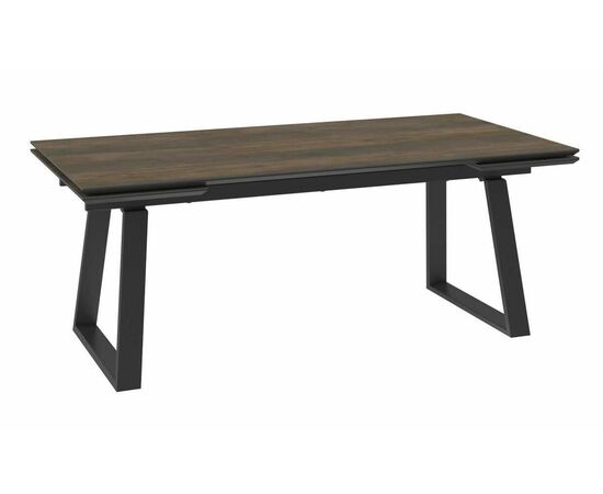 Стол DikLine AKZ200 Керамика древесная OAKWOOD HONEY/подстолье черное/опоры черные (2 уп.) | Интернет магазин мебели и декора LifeDekor