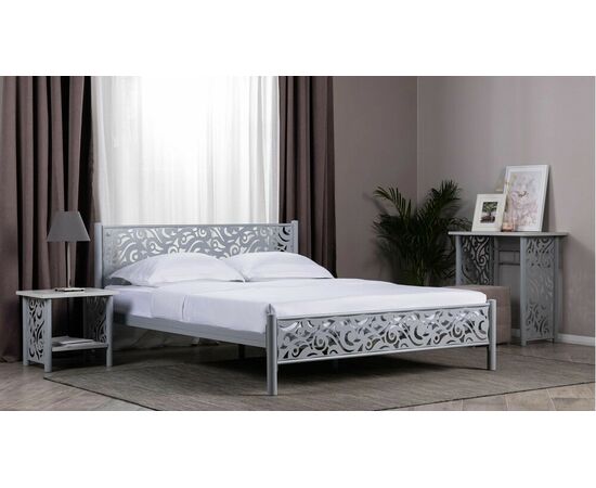 Кровать Парма 140*200, серый шагрень, изображение 6 | Интернет магазин мебели и декора LifeDekor