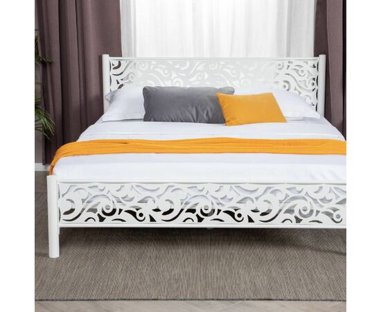 Кровать Парма 160*200, белый шагрень, изображение 5 | Интернет магазин мебели и декора LifeDekor