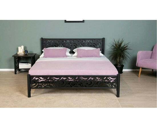 Кровать Парма 160*200, черный шагрень, изображение 3 | Интернет магазин мебели и декора LifeDekor