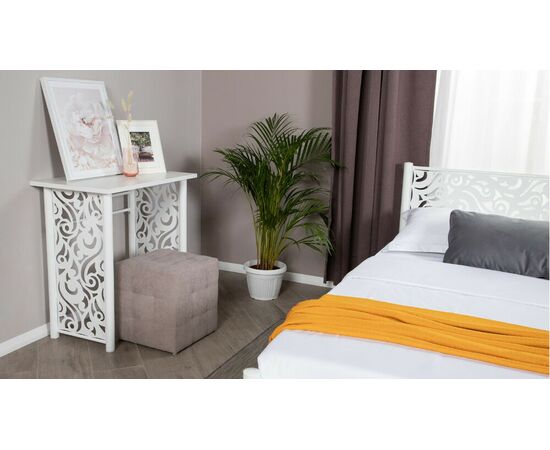 Туалетный столик Пармин белый шагрень, изображение 7 | Интернет магазин мебели и декора LifeDekor