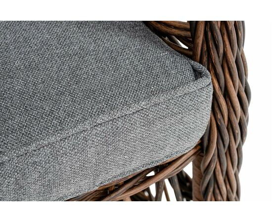 "Цесена" кресло плетеное из искусственного ротанга, цвет коричневый, изображение 6 | Интернет магазин мебели и декора LifeDekor