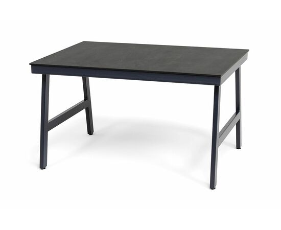 "Рио" стол из HPL 130х90см, цвет столешницы "серый гранит" | Интернет магазин мебели и декора LifeDekor