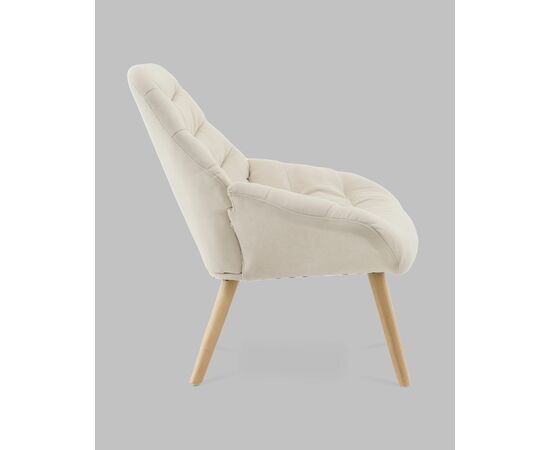 Кресло Олби Страйпс белый, изображение 6 | Интернет магазин мебели и декора LifeDekor