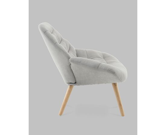 Кресло Олби Страйпс светло-серый, изображение 6 | Интернет магазин мебели и декора LifeDekor