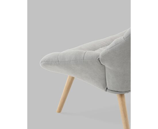 Кресло Олби Страйпс светло-серый, изображение 9 | Интернет магазин мебели и декора LifeDekor