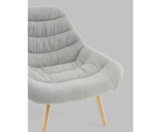 Кресло Олби Страйпс светло-серый, изображение 10 | Интернет магазин мебели и декора LifeDekor