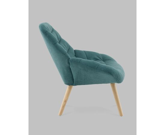 Кресло Олби Страйпс тёмно-бирюзовый, изображение 6 | Интернет магазин мебели и декора LifeDekor