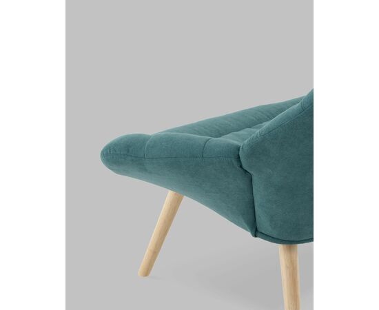 Кресло Олби Страйпс тёмно-бирюзовый, изображение 9 | Интернет магазин мебели и декора LifeDekor