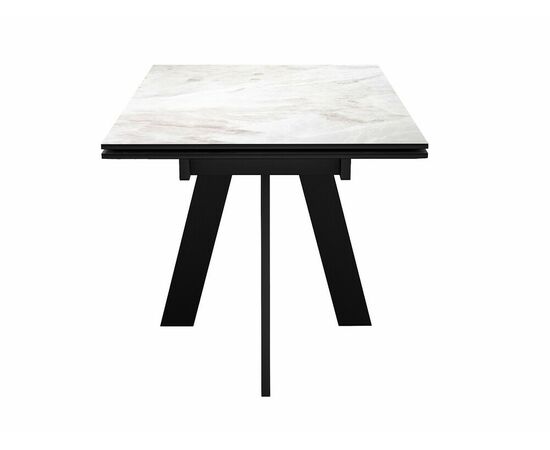 Стол DikLine SKM110 Керамика Italian Grey (глянец серый)/подстолье черное, изображение 3 | Интернет магазин мебели и декора LifeDekor