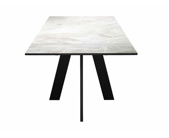 Стол DikLine SKM110 Керамика Italian Grey (глянец серый)/подстолье черное, изображение 2 | Интернет магазин мебели и декора LifeDekor