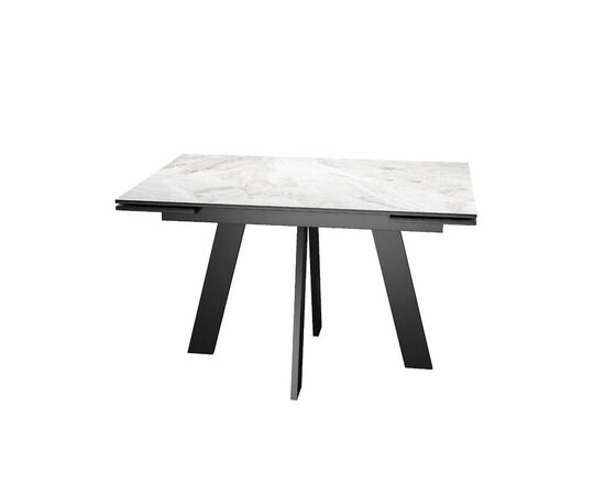 Стол DikLine SKM110 Керамика Italian Grey (глянец серый)/подстолье черное, изображение 4 | Интернет магазин мебели и декора LifeDekor