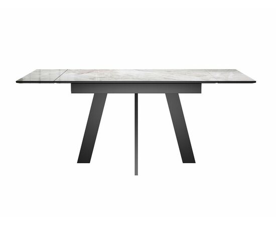 Стол DikLine SKM110 Керамика Italian Grey (глянец серый)/подстолье черное, изображение 7 | Интернет магазин мебели и декора LifeDekor