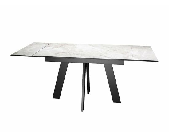 Стол DikLine SKM110 Керамика Italian Grey (глянец серый)/подстолье черное, изображение 6 | Интернет магазин мебели и декора LifeDekor