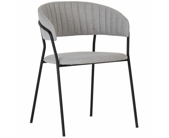 Стул Turin серый с чёрными ножками | Интернет магазин мебели и декора LifeDekor