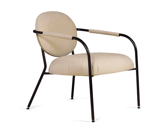 Лаунж кресло EGO, велюр бежевый, изображение 4 | Интернет магазин мебели и декора LifeDekor