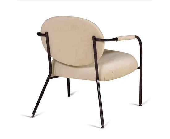 Лаунж кресло EGO, велюр бежевый, изображение 6 | Интернет магазин мебели и декора LifeDekor