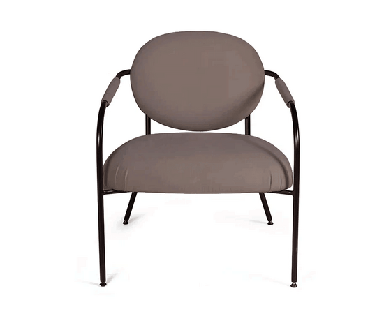 Лаунж кресло EGO, велюр коричневый, изображение 2 | Интернет магазин мебели и декора LifeDekor