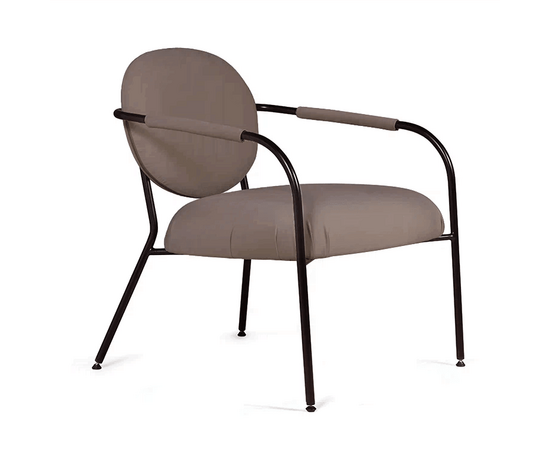 Лаунж кресло EGO, велюр коричневый, изображение 4 | Интернет магазин мебели и декора LifeDekor