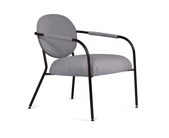 Лаунж кресло EGO, велюр серый, изображение 4 | Интернет магазин мебели и декора LifeDekor