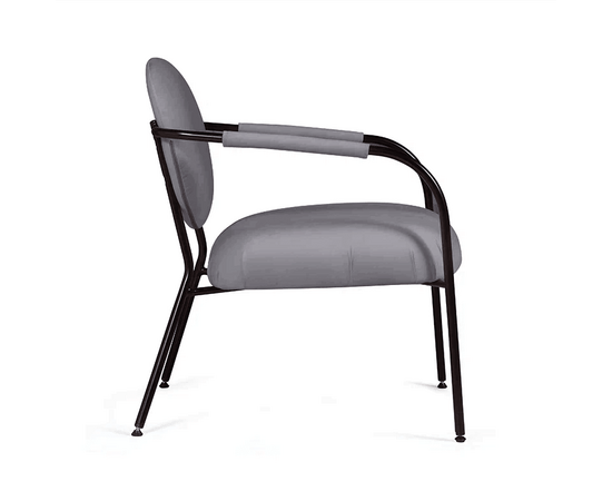 Лаунж кресло EGO, велюр серый, изображение 5 | Интернет магазин мебели и декора LifeDekor