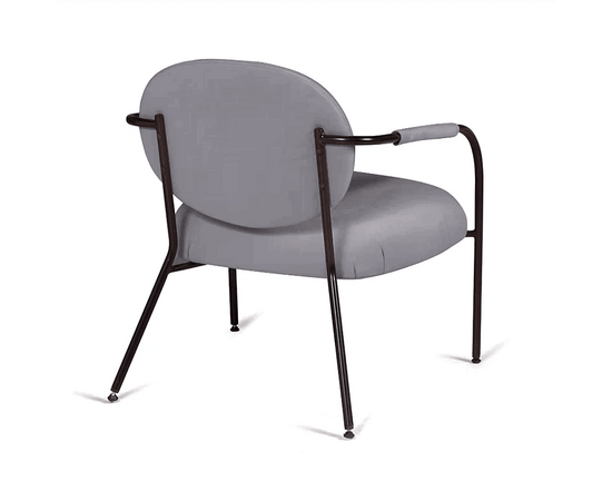 Лаунж кресло EGO, велюр серый, изображение 6 | Интернет магазин мебели и декора LifeDekor